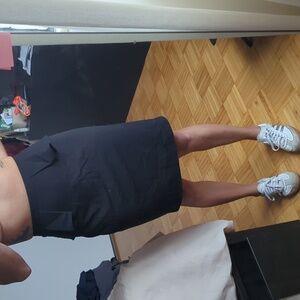 Black skirt with flattering flare